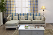 L-Shape Home Fabric Sofa (SQL-857)