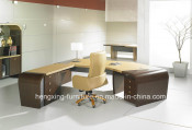 L Shape Wooden Desk / Office Desk / Solid Wood Desk