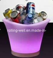 LED Ice Bucket, Rechargeable Wine Color Changing LED Ice Bucket