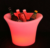 LED Ice Bucket for Beer/Glowing Plastic Ice Bucket/LED Lighting Ice Bucket