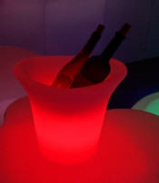 LED Plastic Ice Bucket/Light up Ice Bucket/Color Change LED Ice Bucket for Bar