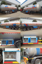 LPG Tank Trailer 40000~60000 Liters, LPG Gas Truck Trailer