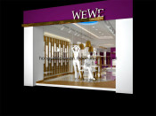 Ladies Garment Shopfront Display with Display Stand