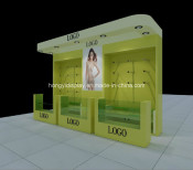 Ladies Underwear Slatwall with Display Cabinet