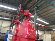 Large Size National Standard Bevel Gear Drive Soft Seal Gate Valve