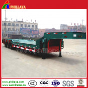 Leaf Spring Suspension Tri-Axle Lowboy Trailer