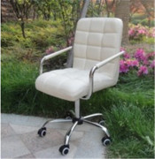 Leather Classical Swivel Aluminium Office Boss Chair