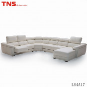 Leather Sofa (LS4A17) with Recliner