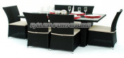 Leisure Furniture Garden Patio Wicker Outdoor Rattan Dining Set (PAD-056)
