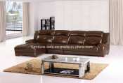 Leisure Furniture Living Room Leather Sectional Sofa (B109)