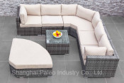 Leisure Furniture Patio Garden Wicker Outdoor Rattan Sofa Set (PAS-1636)