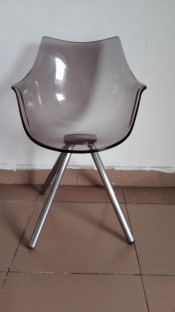 Light Gray Acrylic New Style Leisure Chair