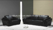 Living Room Black Chinese Leather 123seater Sofa (SF07)