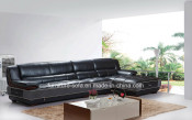 Living Room Furniture Wood Leather Sofa Set with Couch (SO58)