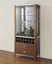 Living Room Furniture Wooden Two Door Wine Cabinet