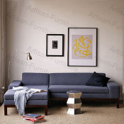 Low Blue Sectional Sofa (JP-sf-096)