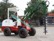 Low Price CE Mini Wheel Loader (HQ910C) with Auger