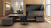Luxurious Design Office Furniture L Shape Executive Office Table (HX-NT3101)