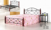 Luxury Bedroom Steel Metal Bed (B-306#)