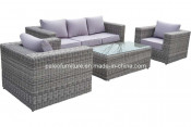 Luxury Round Rattan Sofa (PAS-044.4)