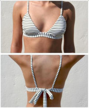 Lycra Triangl Bikini, Bandage Tieing Bow Around Neck or Around Band