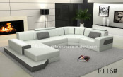 Made in China European Style Furniture Sofa with Big Ottoman
