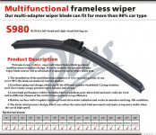 Malti-Function with Ten Adaptor Wiper Blade (S980)