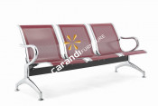 Maroon Color 3 Seating Airport Chair (Rd 820)