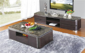 Marron Lattice Top Coffee Table