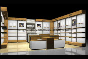 Men Shoes Store Fixture with Display Table and Wall Stand
