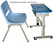 Metal Legs Strong Frame Single Desk and Chair