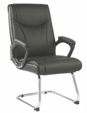 Middle Back PU Leather Office Visitor Chair Fs-8702c