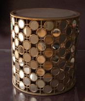 Mirror Furniture Glass Mirrored End Side Table