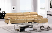 Modern Chinese House Furniture Leather L Shape Sofa (B79)