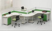 Modern Curved Office Workstation Partition Panel (HF-LT033A)