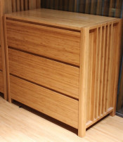 Modern Design Bamboo Three Drawers Chest in Bedroom Furniture