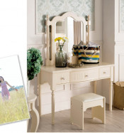 Modern Dresser for Bedroom Including Dresser Mirror Dresser Stool Dresser Table (JB-8218B)