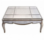 Modern Home Dining Living Room Glass Mirror Furniture Coffee Table