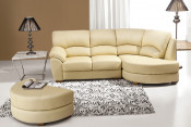 Modern Leather Corner Sofa (608)