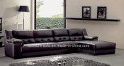 Modern Living Room Furniture Hot Sales Top Leather Sofa Set (SO04)