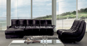 Modern Living Room Nice Model Leather Sofa Set (SO46)