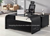 Modern Office Furniture Glass Office Desk Glass Office Table (HX-GL018)