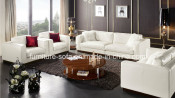 Modern Office Furniture White Italy Top Leather 2seater Sofa