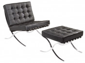 Modern Office/Home Furniture Stainless Steel Leather Barcelona Chair/Sofa (RFT-F66)