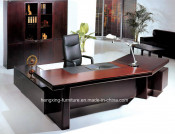 Modern Office Solid Wood Veneer Executive Office Table Furniture (HX-CK010)