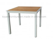 Modern Outdoor Furniture Aluminum Teak Wood Table (D540)