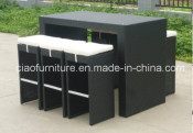 Modern Outdoor Furniture Rattan Bar Counter and Chairs (8024)