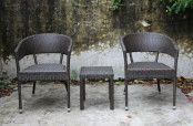 Modern Outdoor Garden Furniture Aluminum Rattan Garden Table Wicker Chair (S310; C031)