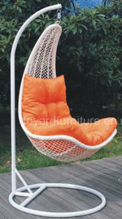 Modern Outdoor Hotel Furniture Aluminum Rattan Swing Chair (G913)