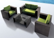 Modern Outdoor Patio Wicker Furniture Rattan Sofa